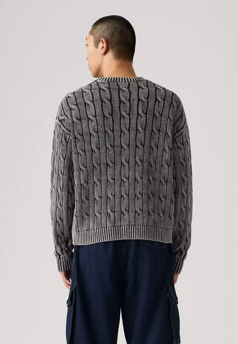 Levi's® Men's Carmel Cable Crew Sweater (0058W-0002)