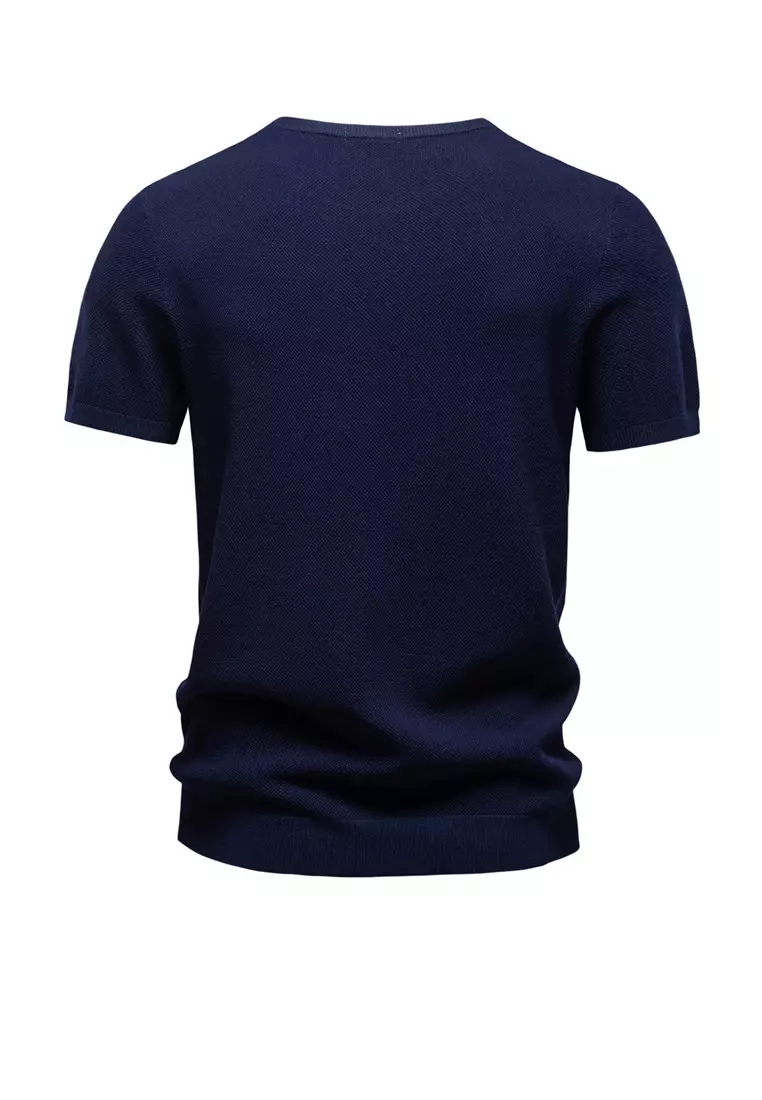 Basic Casual Crew Neck T-Shirt AX-PSD8000