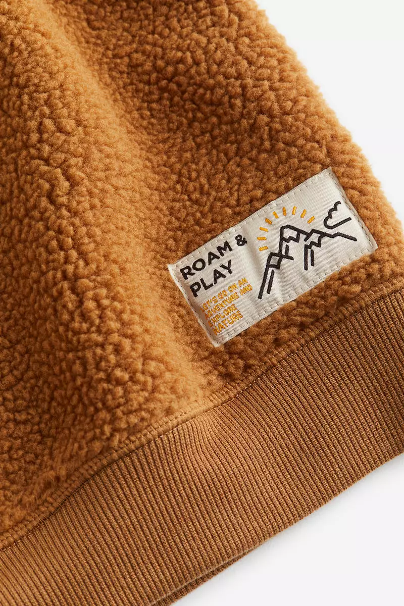 Oversized teddy sweatshirt