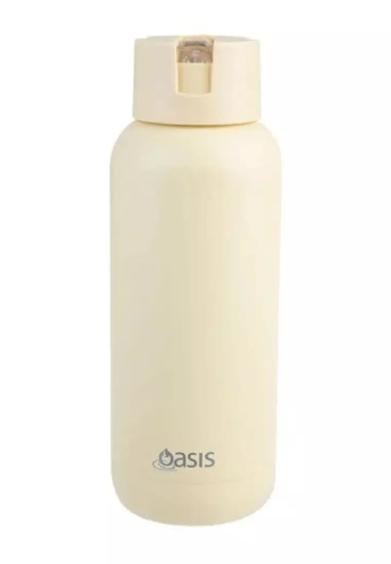Oasis Stainless Steel Insulated Ceramic Moda Bottle 1L - Daffodil