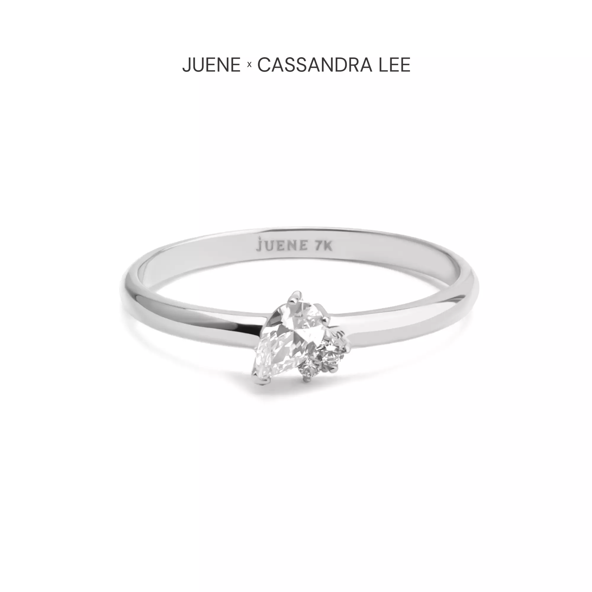 Cincin Emas 7k - Soul Gold Ring - With Love Collection - Cassandra Lee x Juene Jewelry