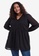 Vero Moda black Plus Size Yasmin Long Sleeves Tunic 42268AA9B0C956GS_1