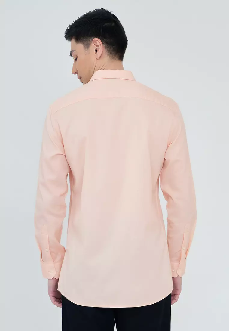 Slim Fit Textured Dress Shirt