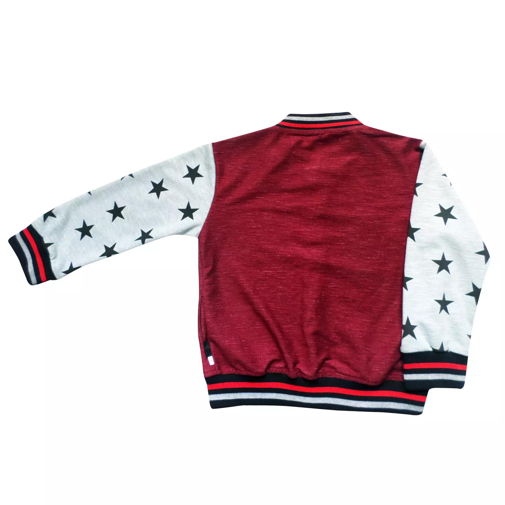 Wakakids Pakaian Bayi Anak Laki Laki Baju Atasan Jaket Varsity Motif LA Usia 6 Bulan Hingga 3 Tahun 2188 - Maroon