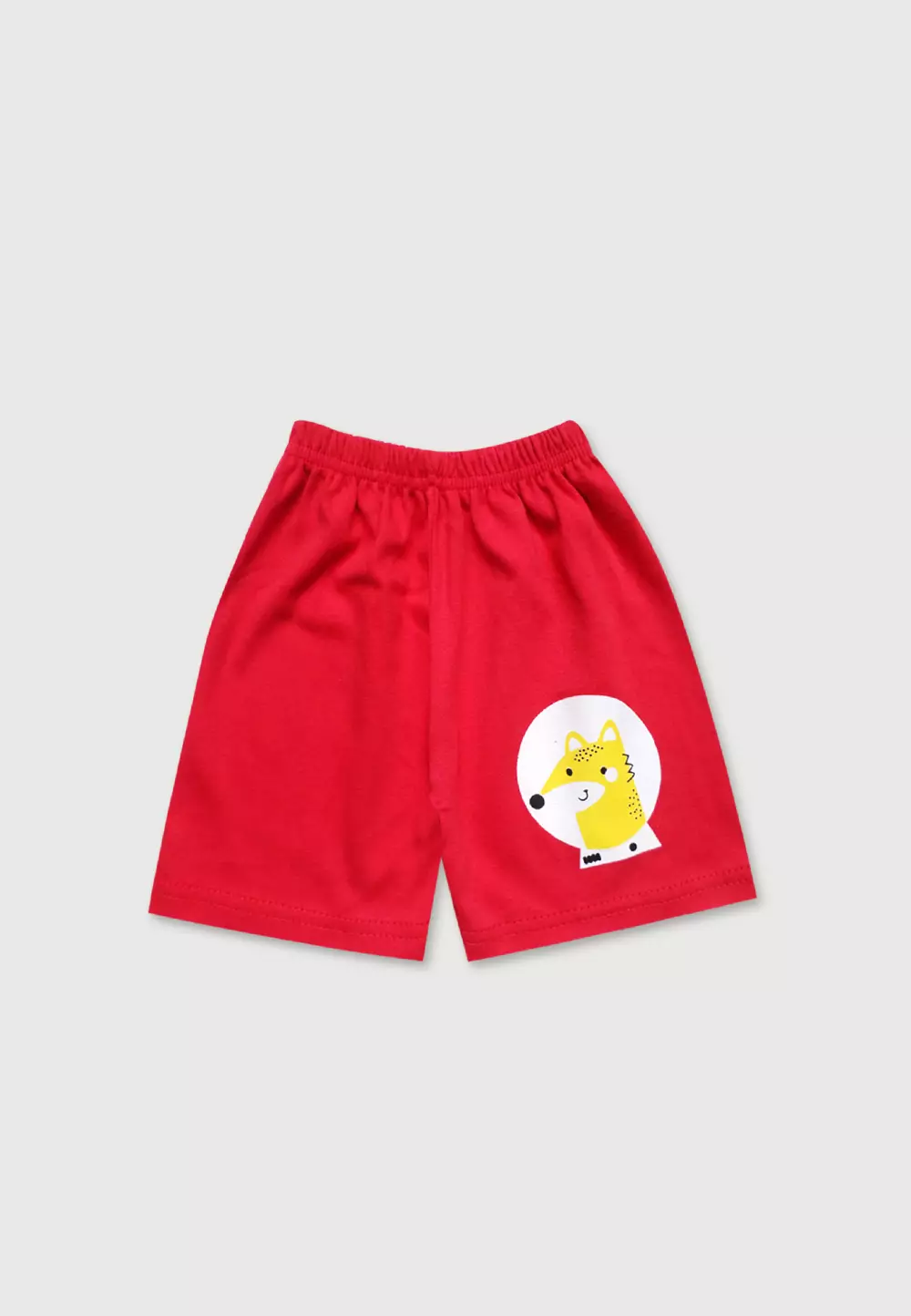 Wakakids Baju Bayi Anak Laki Laki Usia 6 Bulan Hingga 12 Bulan Setelan Celana Kaos Motif Space Fox 2883 Merah