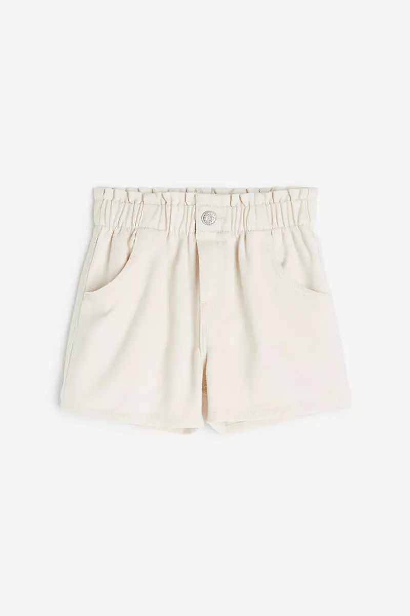 H and m paper bag shorts on sale