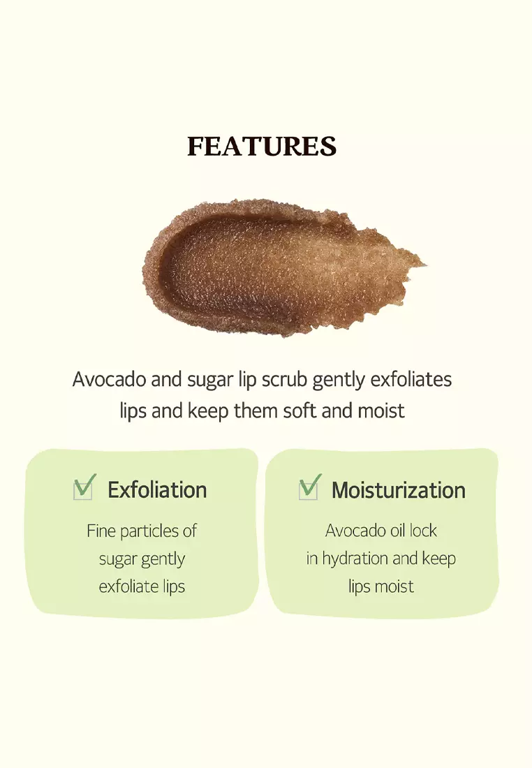 SKINFOOD Avocado & Sugar Lip Scrub