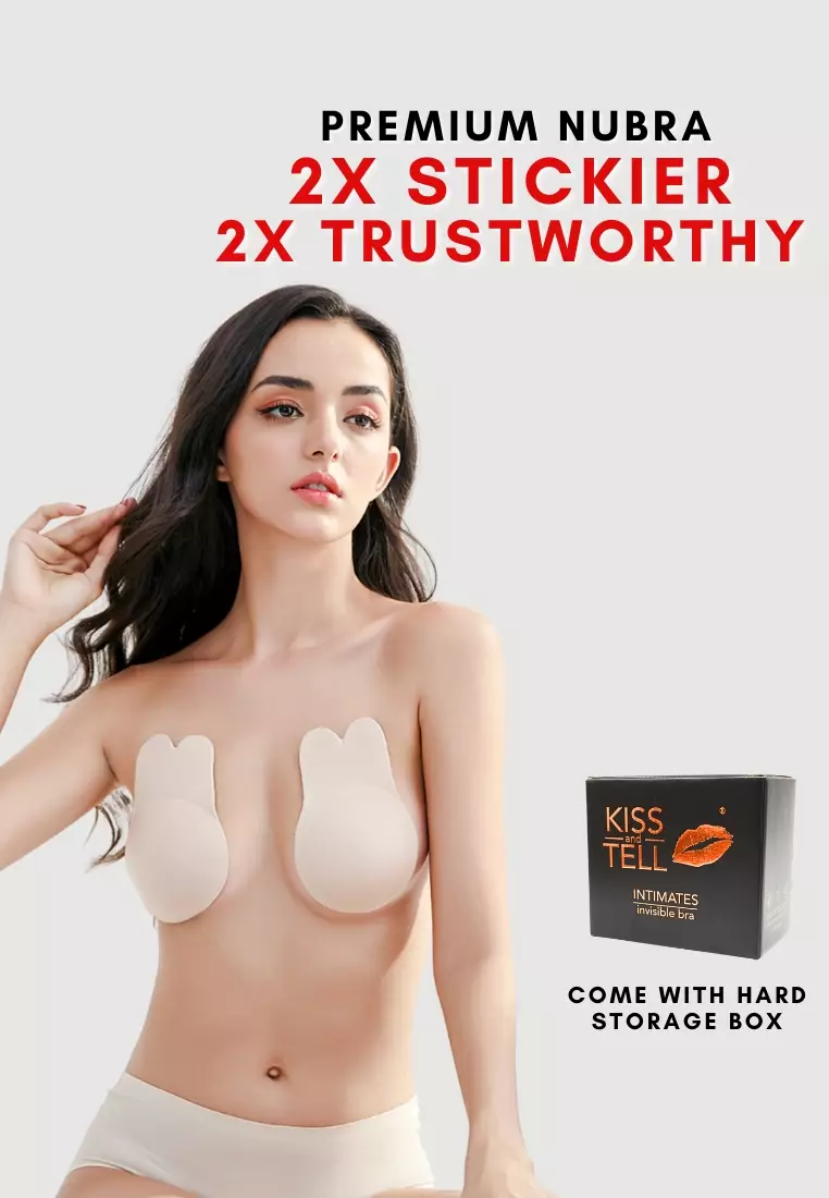 Dahliai Breast Lift Up Nubra in Nude Seamless Invisible Reusable Adhesive Stick On Bra 隐形聚拢胸
