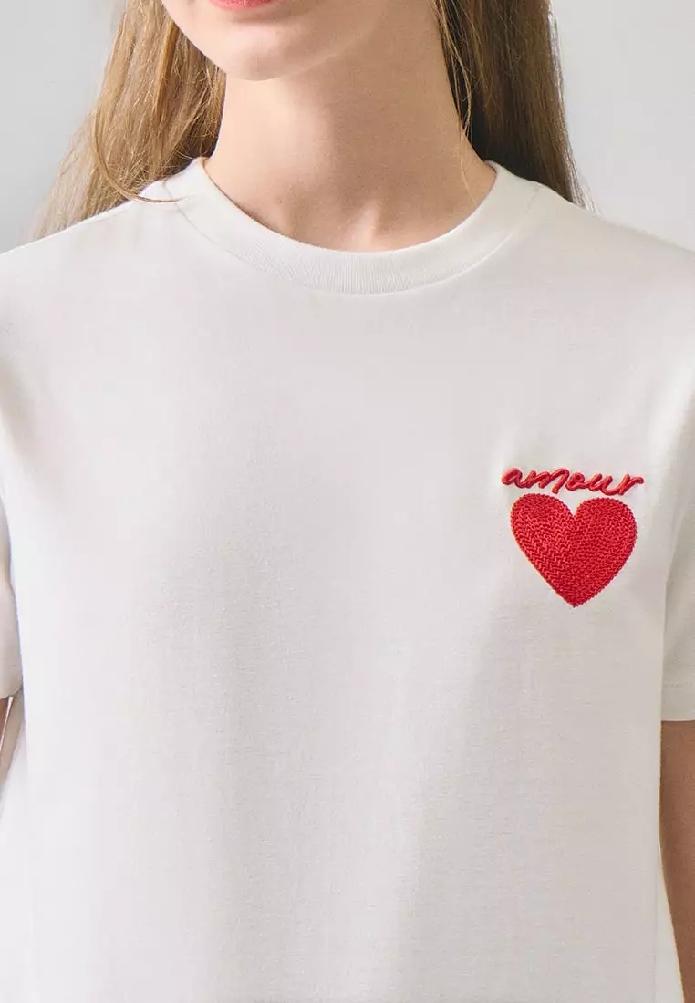 Chain Stitch Graphic T-Shirt