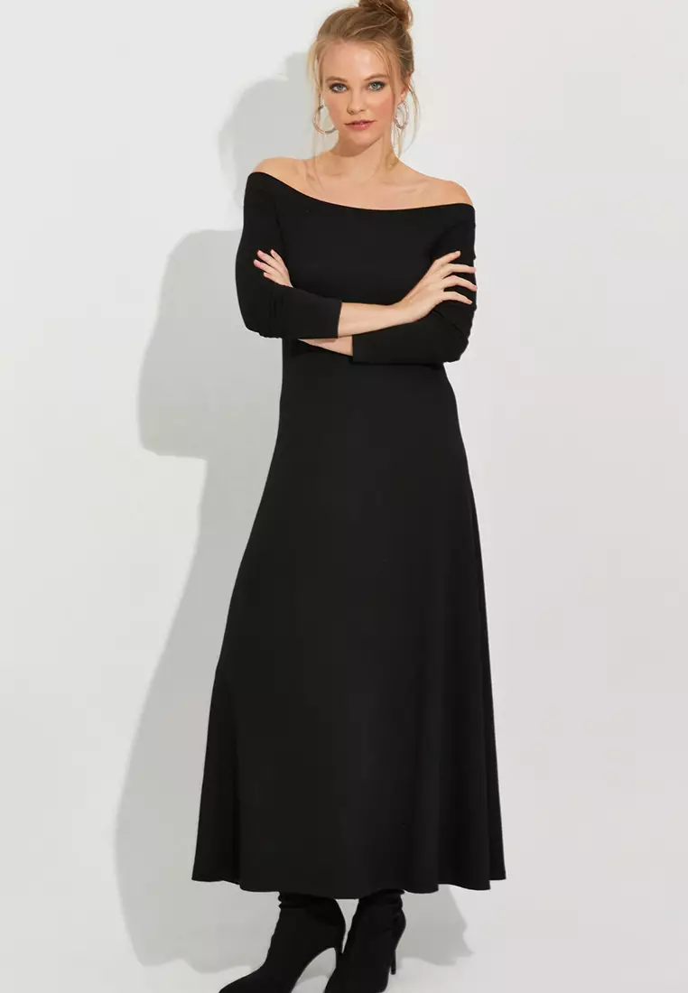 Madonna Collar Midi Dress