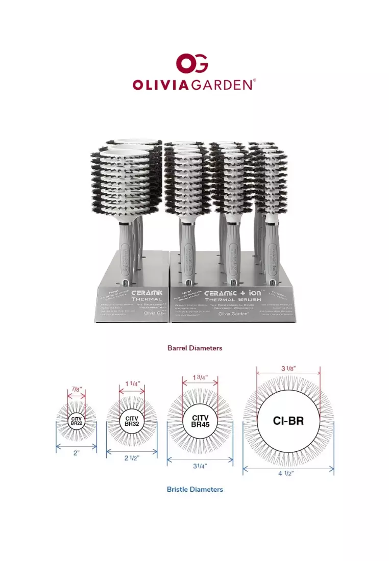 Olivia Garden Turbo Vent Brush 2'' CITV-BR22 [OG152]