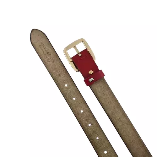 Women Leather Belt 5W06 RED