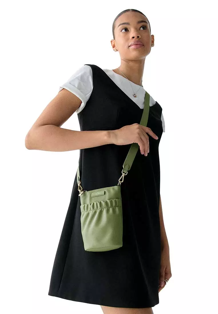 Carter Nylon Phone Crossbody Cedar Stand KL876