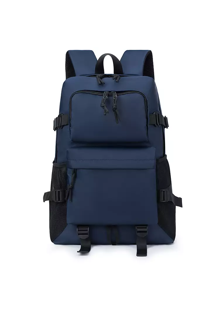 Buy Lara Men's Plain Capacious Wear-resistant Oxford Cloth Zipper