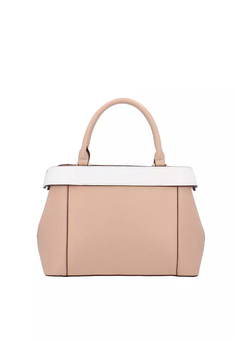 CR Livia Top Handle Bag - Dark Beige
