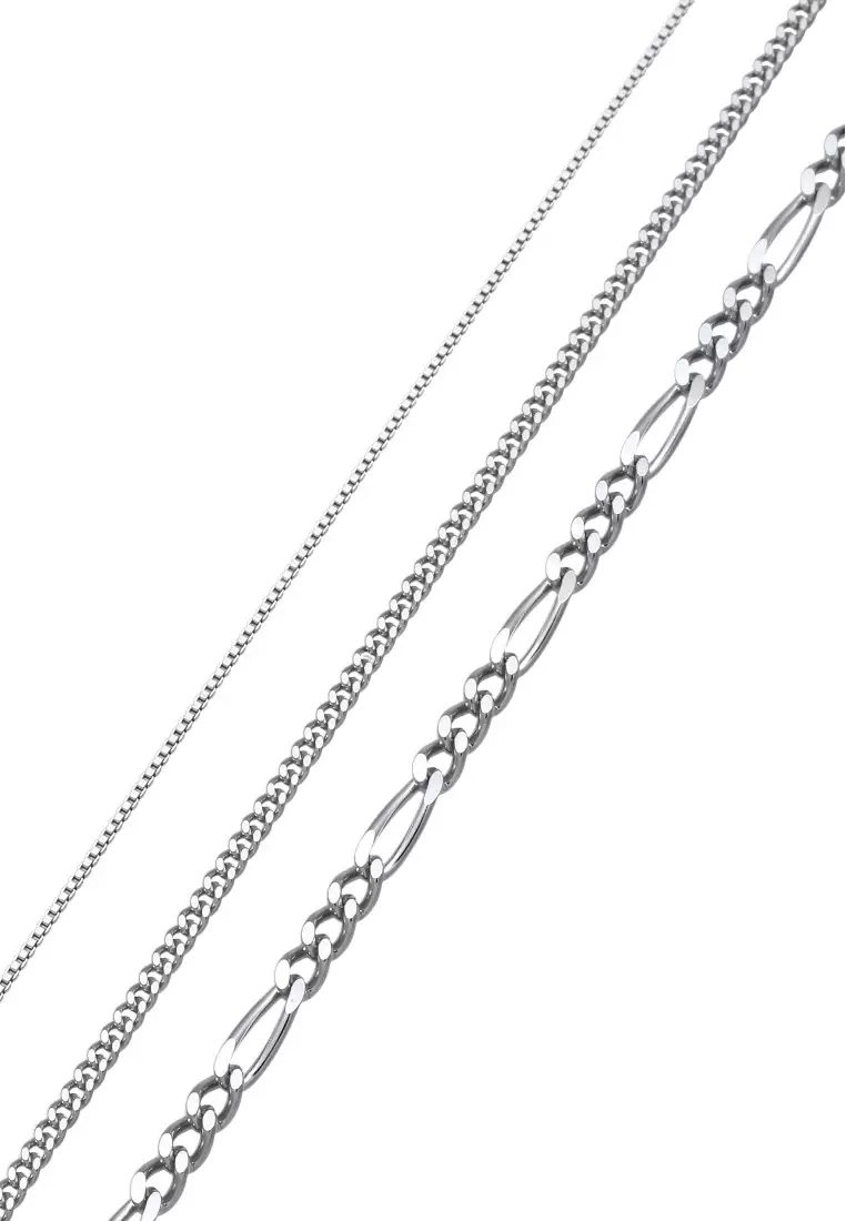 EXCLUSIVE Kalung Perhiasan Perak 925 Pria Layer Armoured Chain