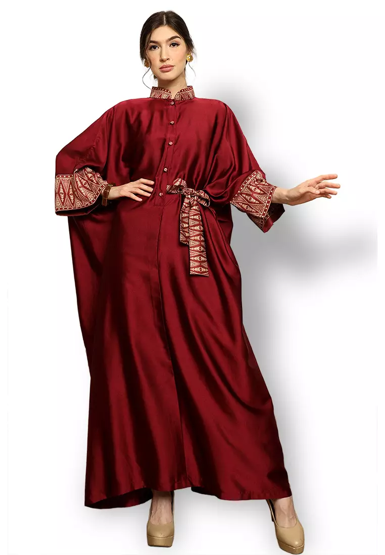 Kanzi Exclusive Long Sleeve Songket Kaftan