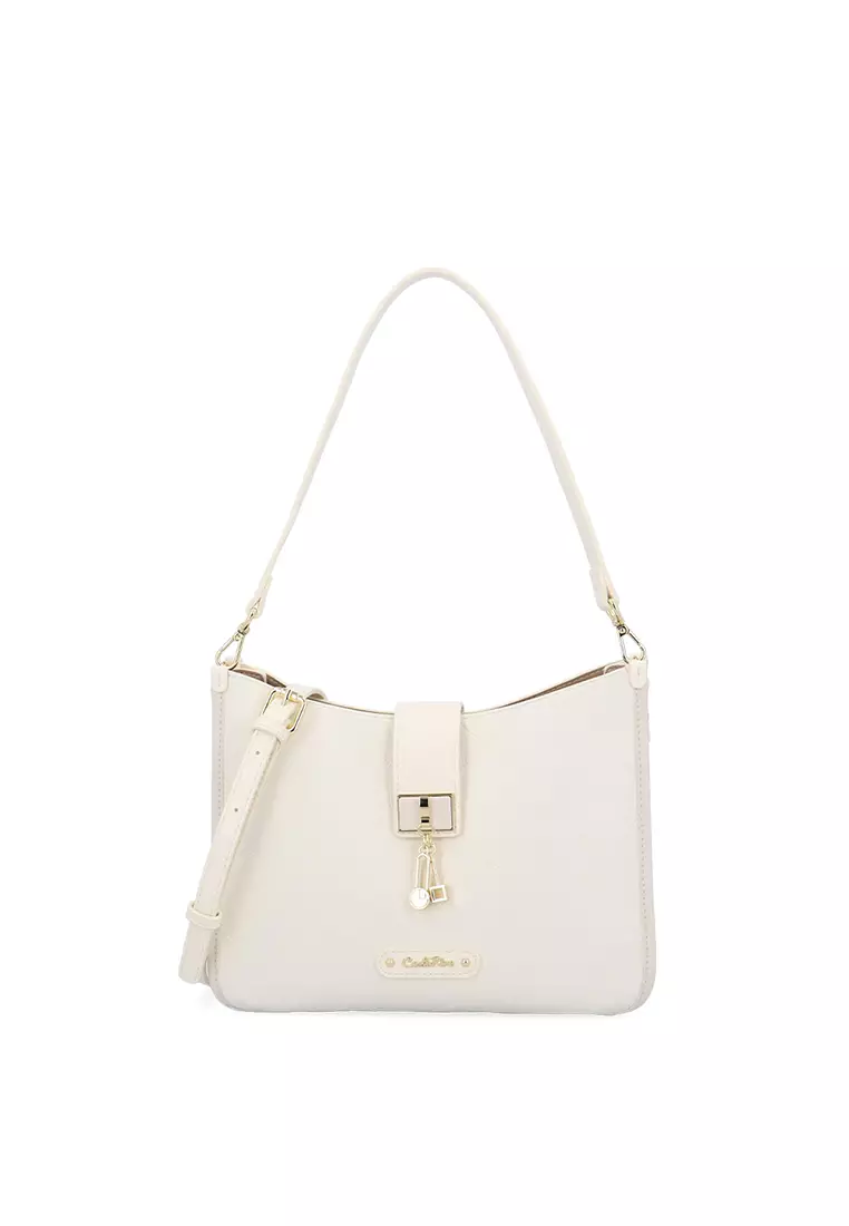 CR Lorena Woven Tote Bag - Beige