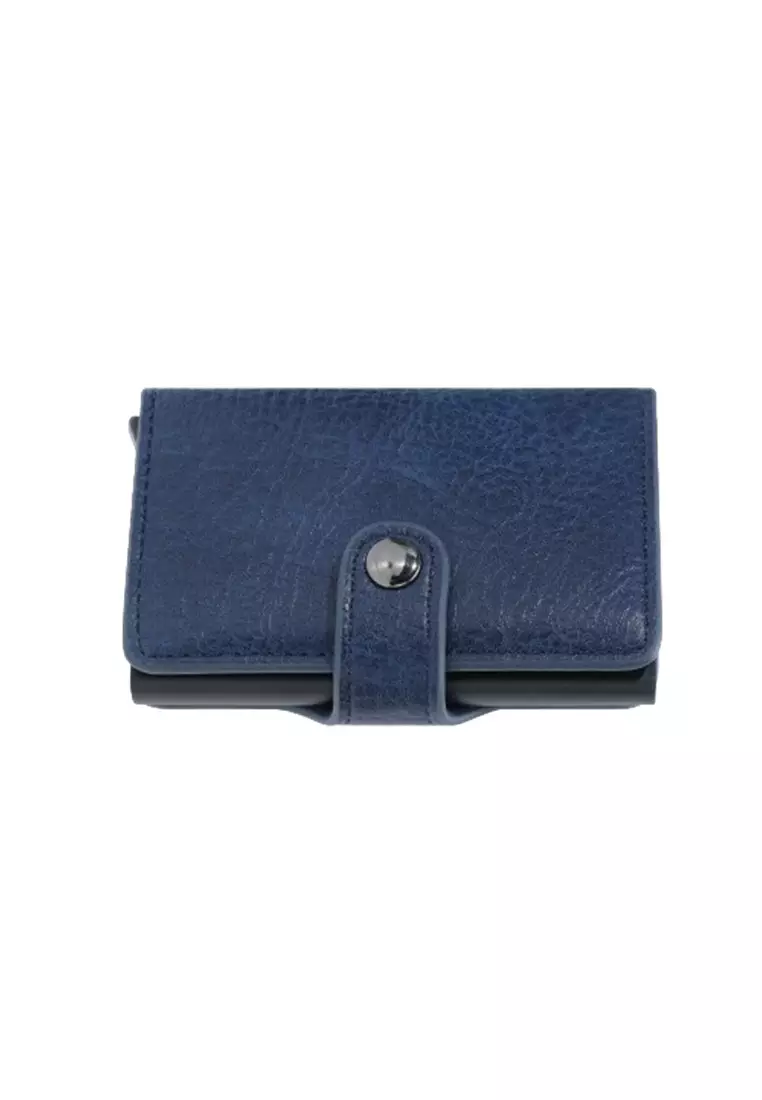 Dompet Pria Lipat Pendek 5307-1 Kartu RFID Bahan Kulit PU Leather Premium ORIGINAL - Blue