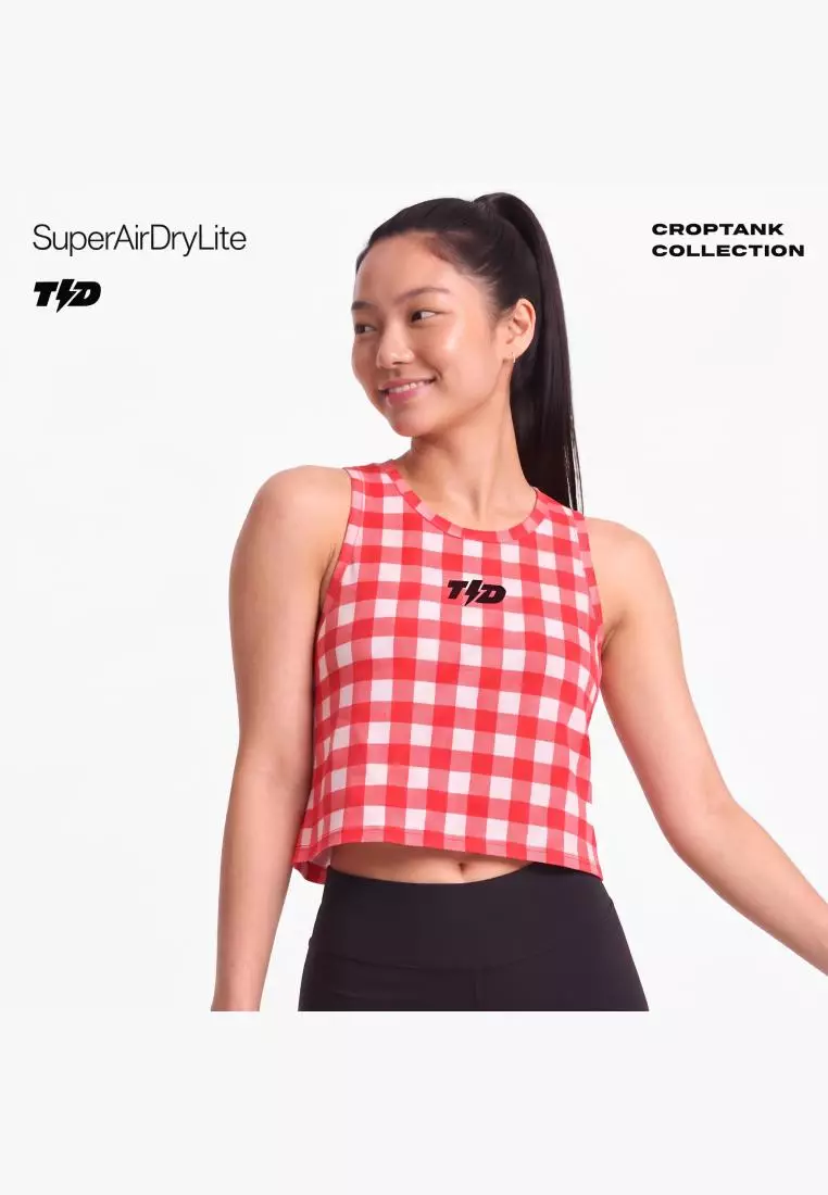 Jual TD Active TDACTIVE Crop Tank Lari Padel Running Superairdrylite ...