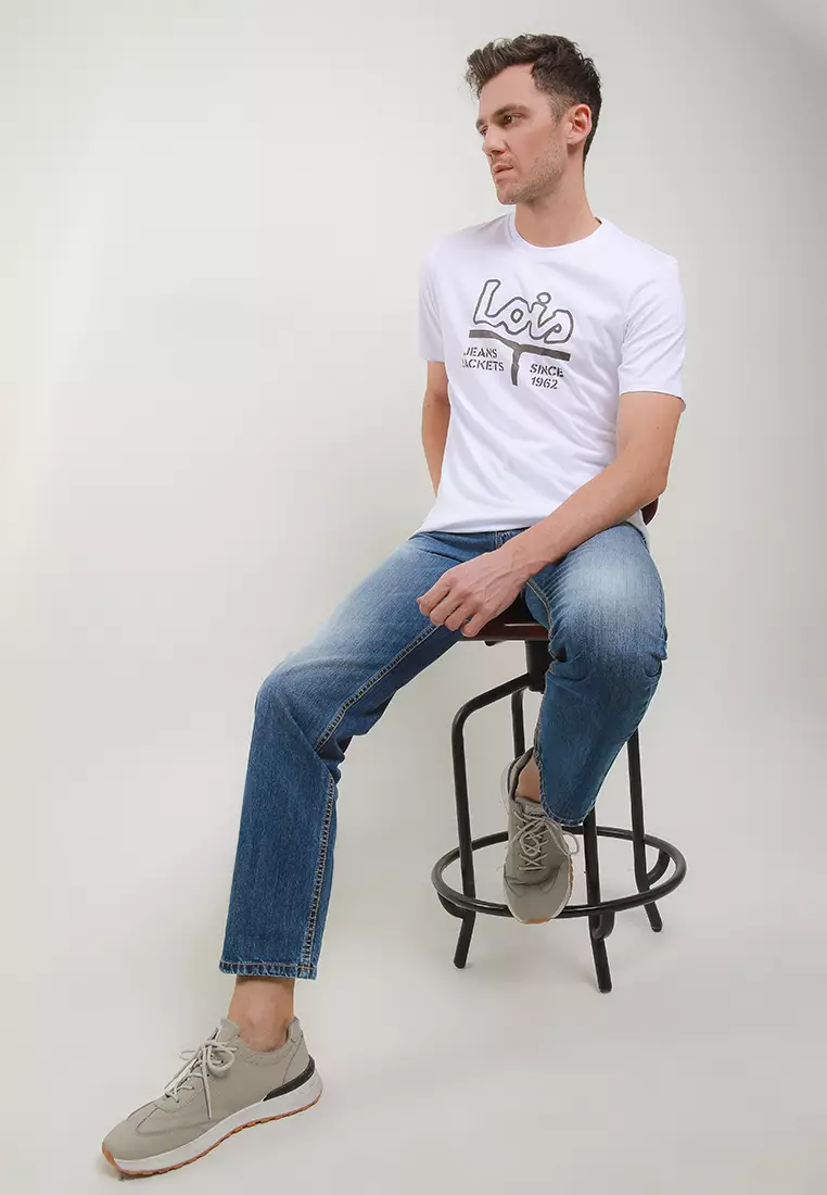 Straight Fit Denim Pants CFS077D