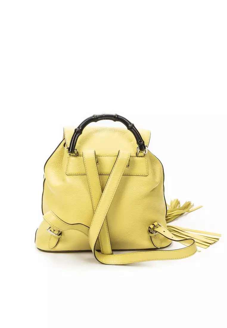 Buy Gucci Pre-Loved Medium Bamboo Tassel Backpack 2026 Online | ZALORA