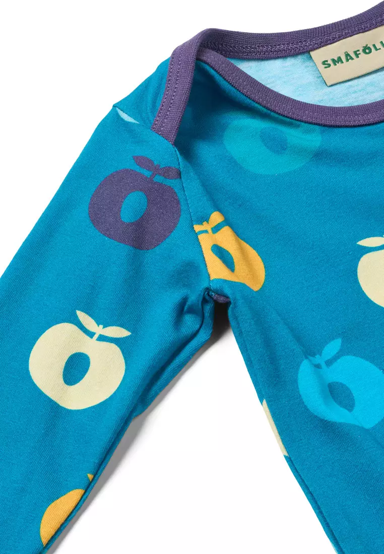 Ulm long-sleeved baby body with apples