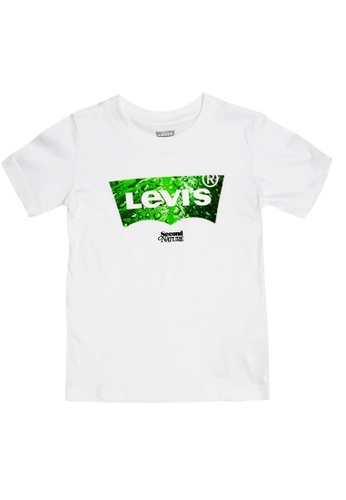 Levi's white Levi's Boy's Batwing Logo Short Sleeves Tee - White 20A54KA4AB8445GS_1
