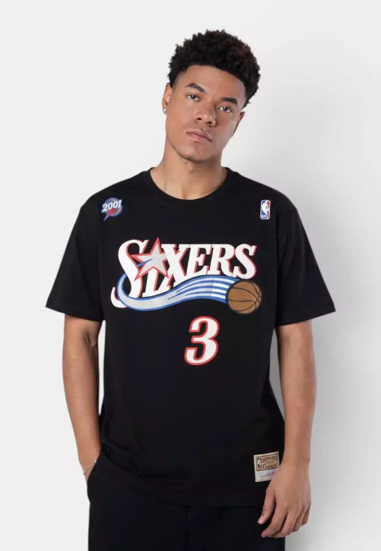 Mitchell & Ness 76ers Tシャツ Mサイズ Buy Mitchell & Ness #3 Allen Iverson 1997 Philadelphia 76ers Men's