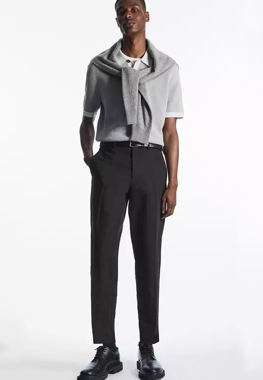 Tapered Twill Trousers