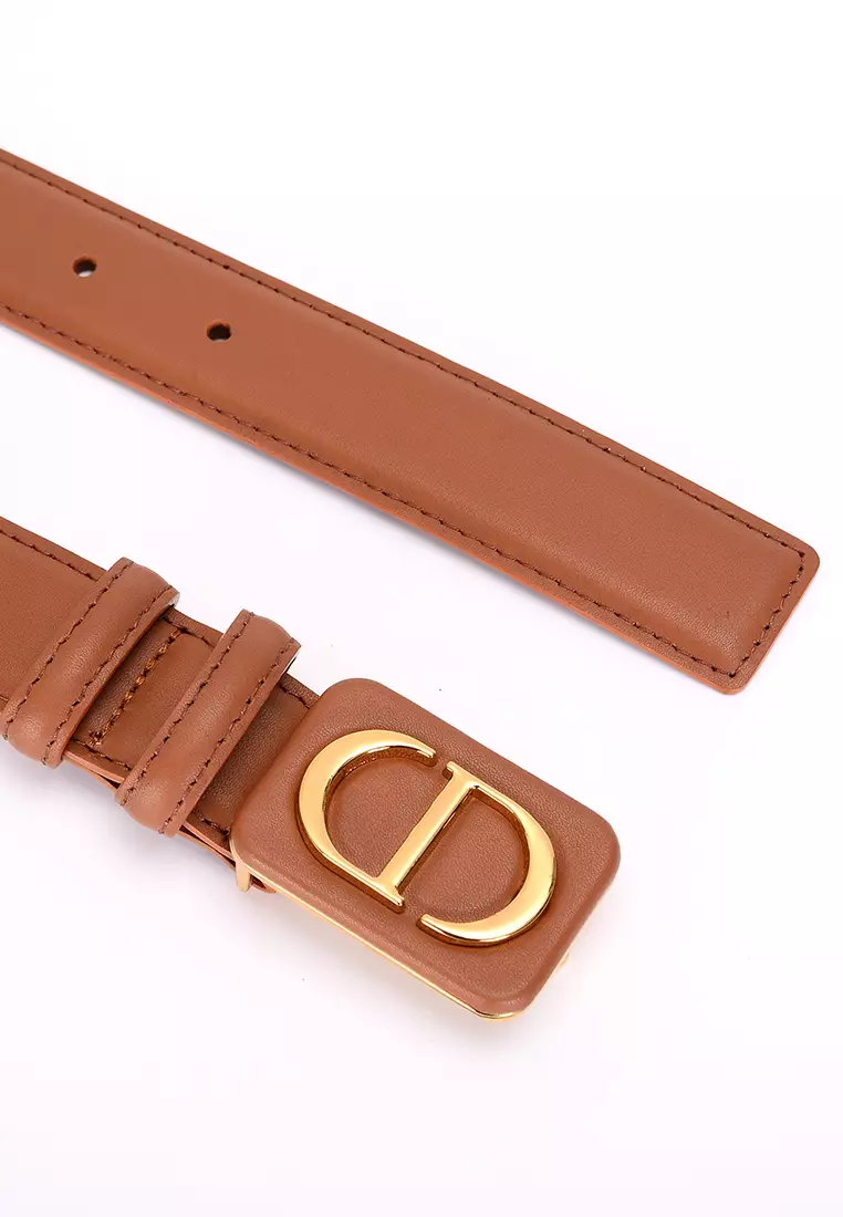 Square Buckle Leather Belt MYF-MY-057