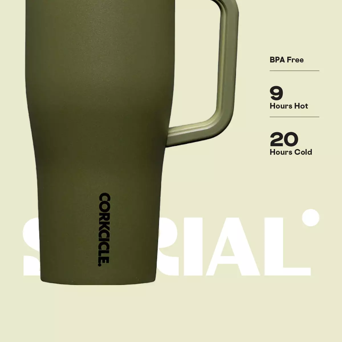 CORKCICLE Leakproof Cruiser 22oz - Olive