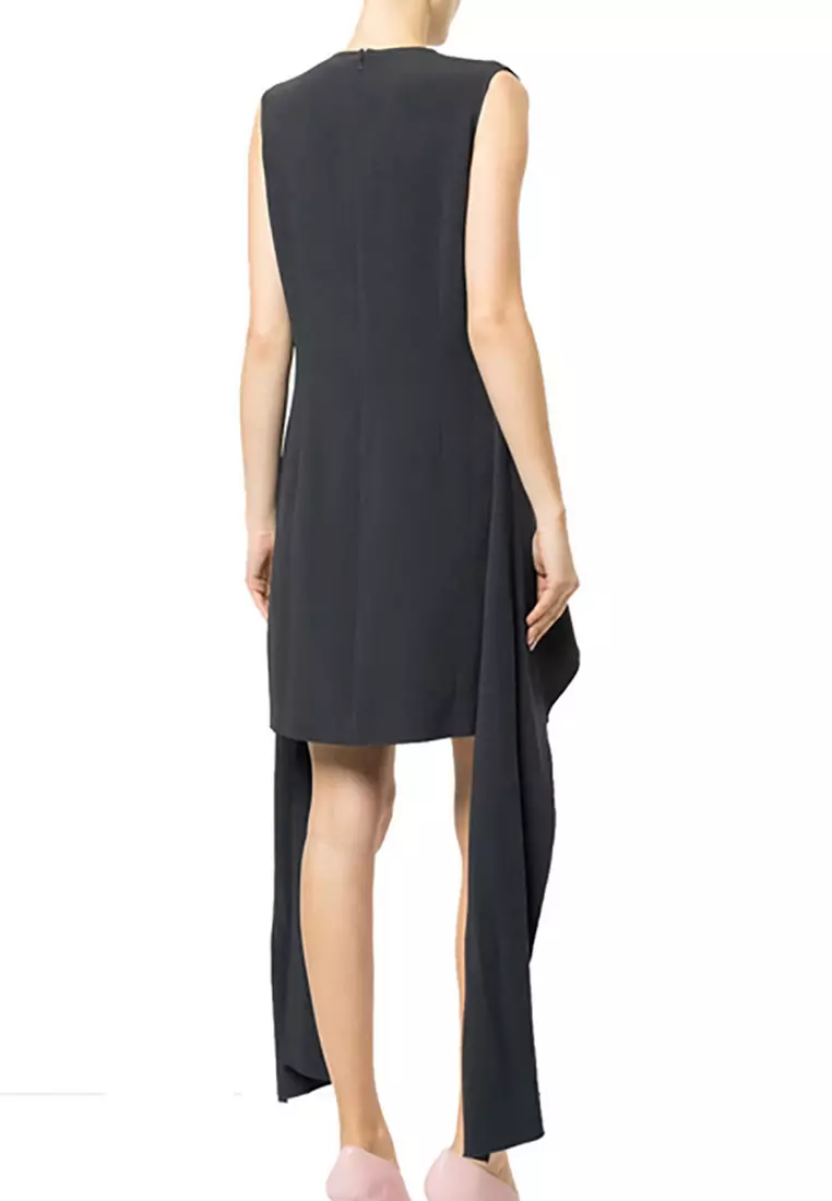 Buy Stella McCartney Tiered Asymmetric Crepe Dress in Blue 2026 Online |  ZALORA