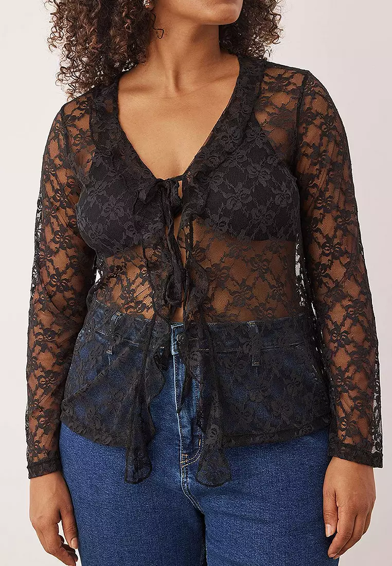Plus Size Lace Blouse