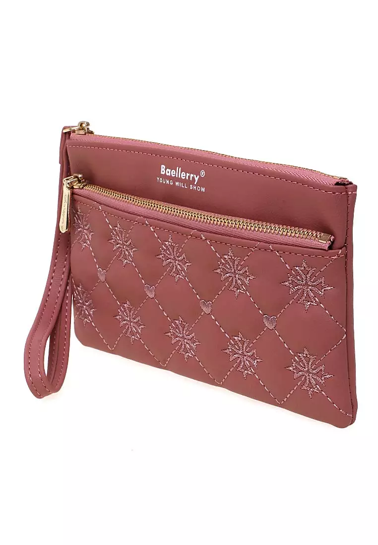 Dompet Clutch Wanita Model Panjang Large Compartment Material Leather Kulit ORIGINAL