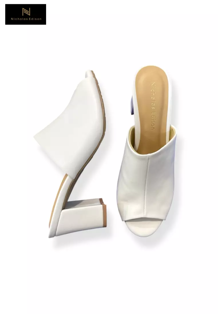 Nicholas Edison Heel Vita White