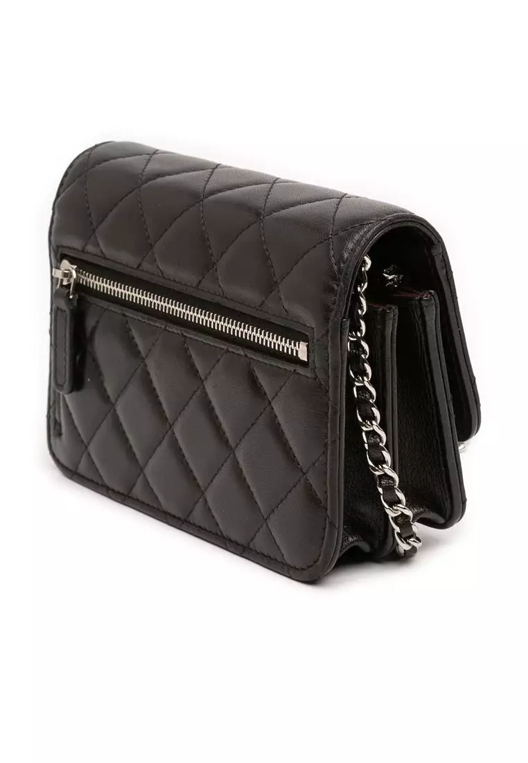 Pre-Loved Chanel Mini Cc Lambskin Wallet On Chain