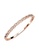 Her Jewellery pink and gold Braided Bangle (Rose Gold) - Made with premium grade crystals from Austria HE210AC65XTMSG_2