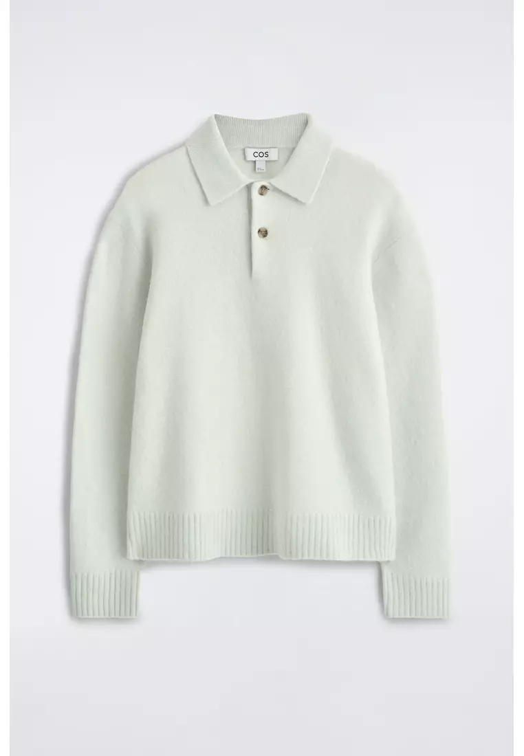 BRUSHED-WOOL POLO SHIRT