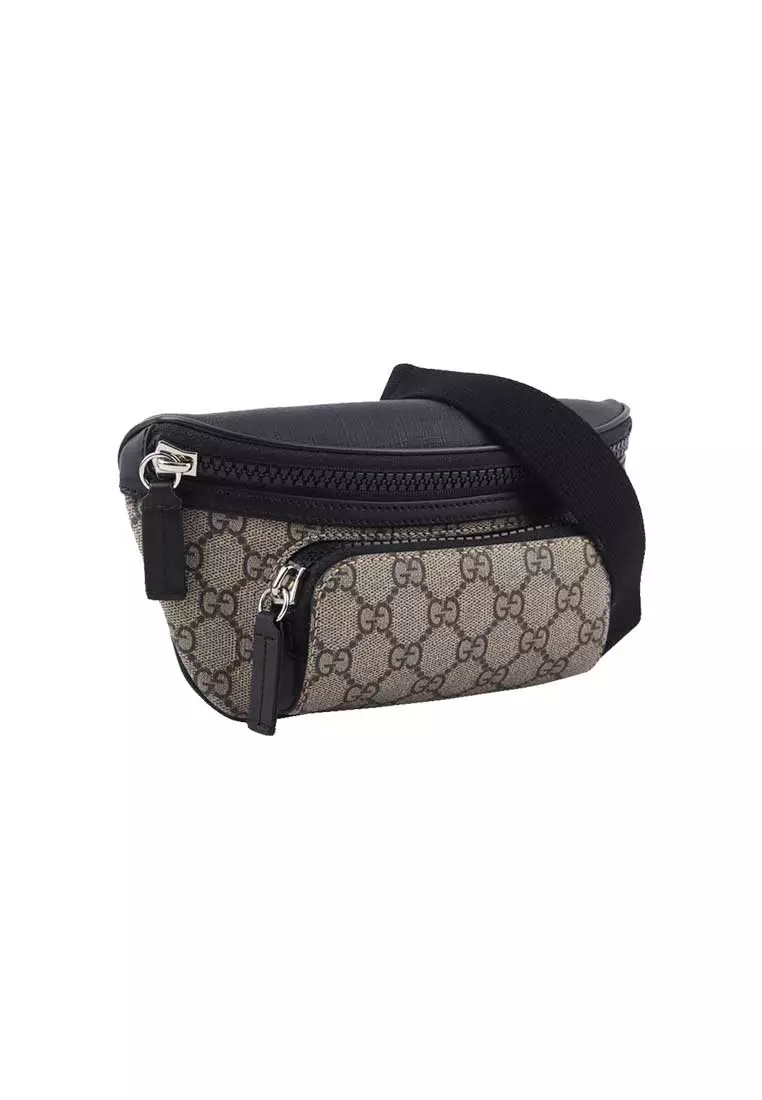 GG Supreme Canvas Unisex Belt Bag Beige/Black 779877