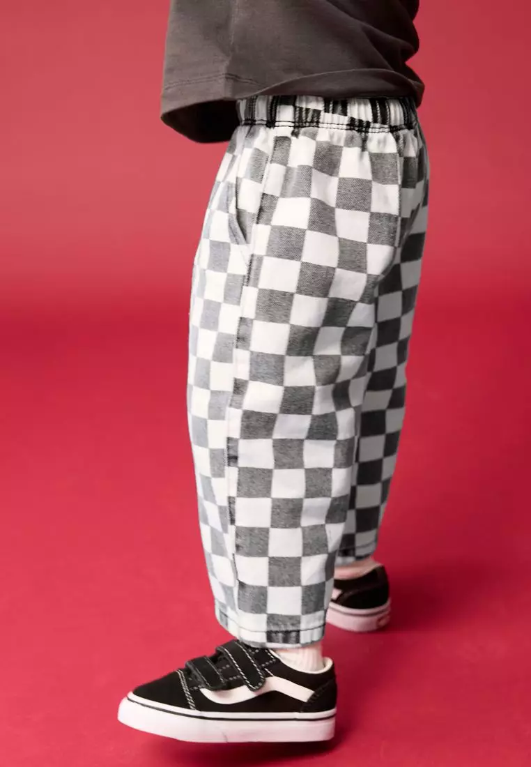 Pull On Wide Trousers