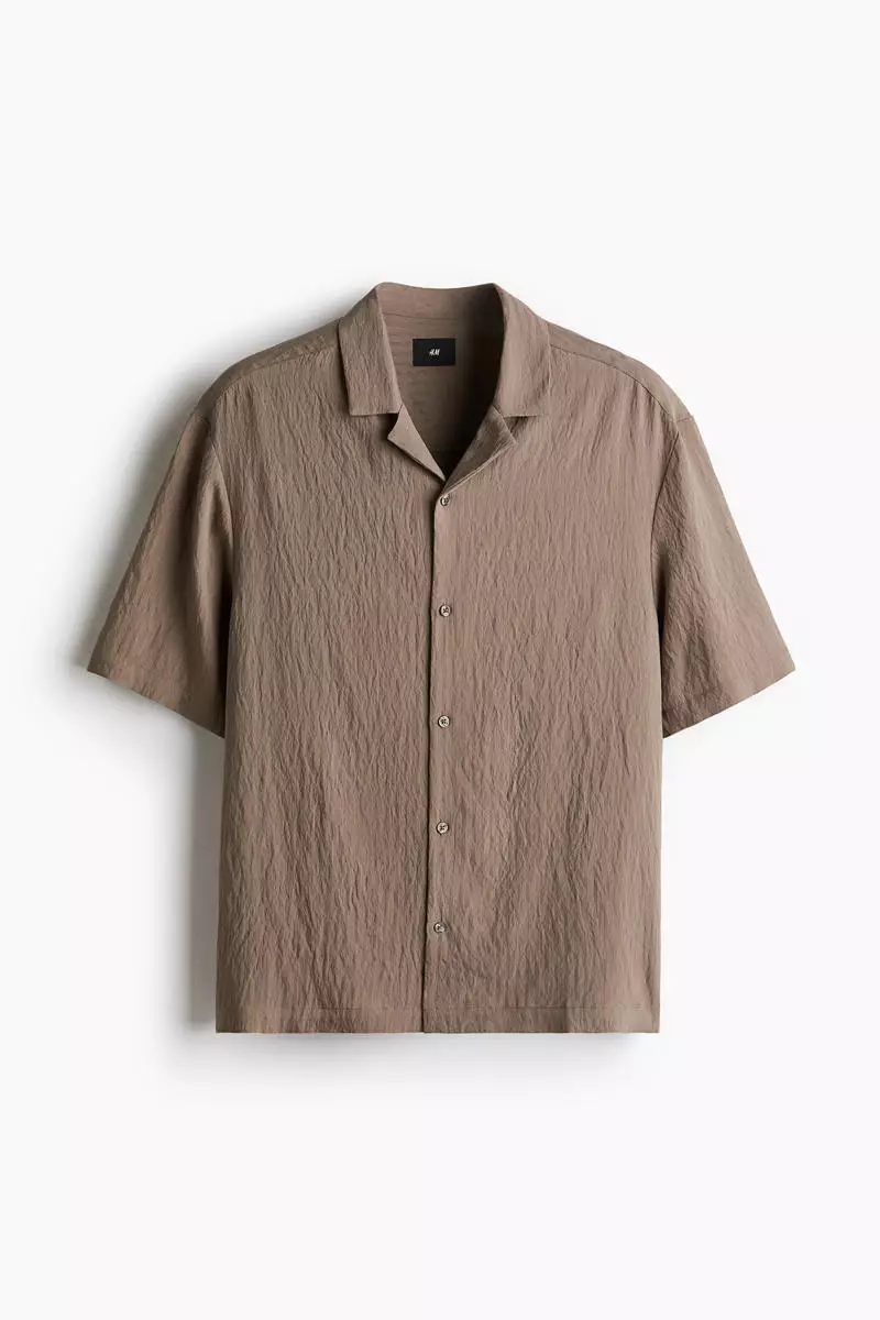 Loose Fit Crinkled resort shirt