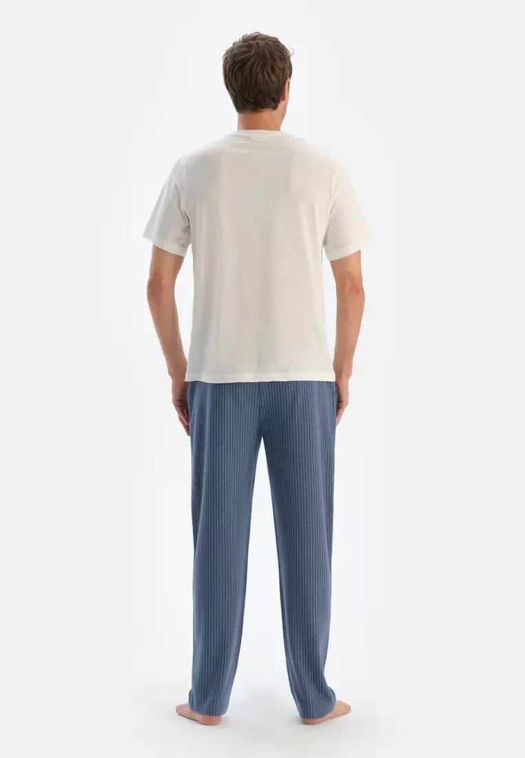 Indigo Trousers, Striped, Regular Fit, Sleepwear for Men
