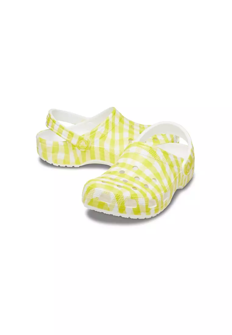 Classic Gingham Clog in Daylily