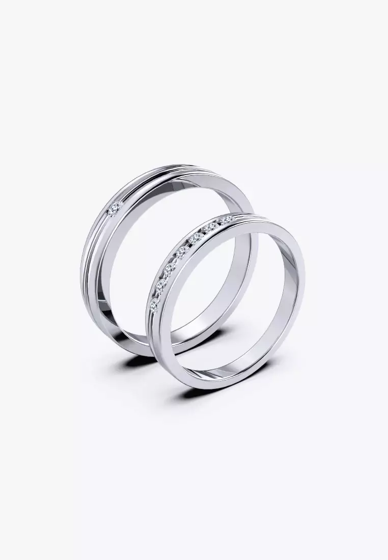 Wedding silver rings for on sale couples