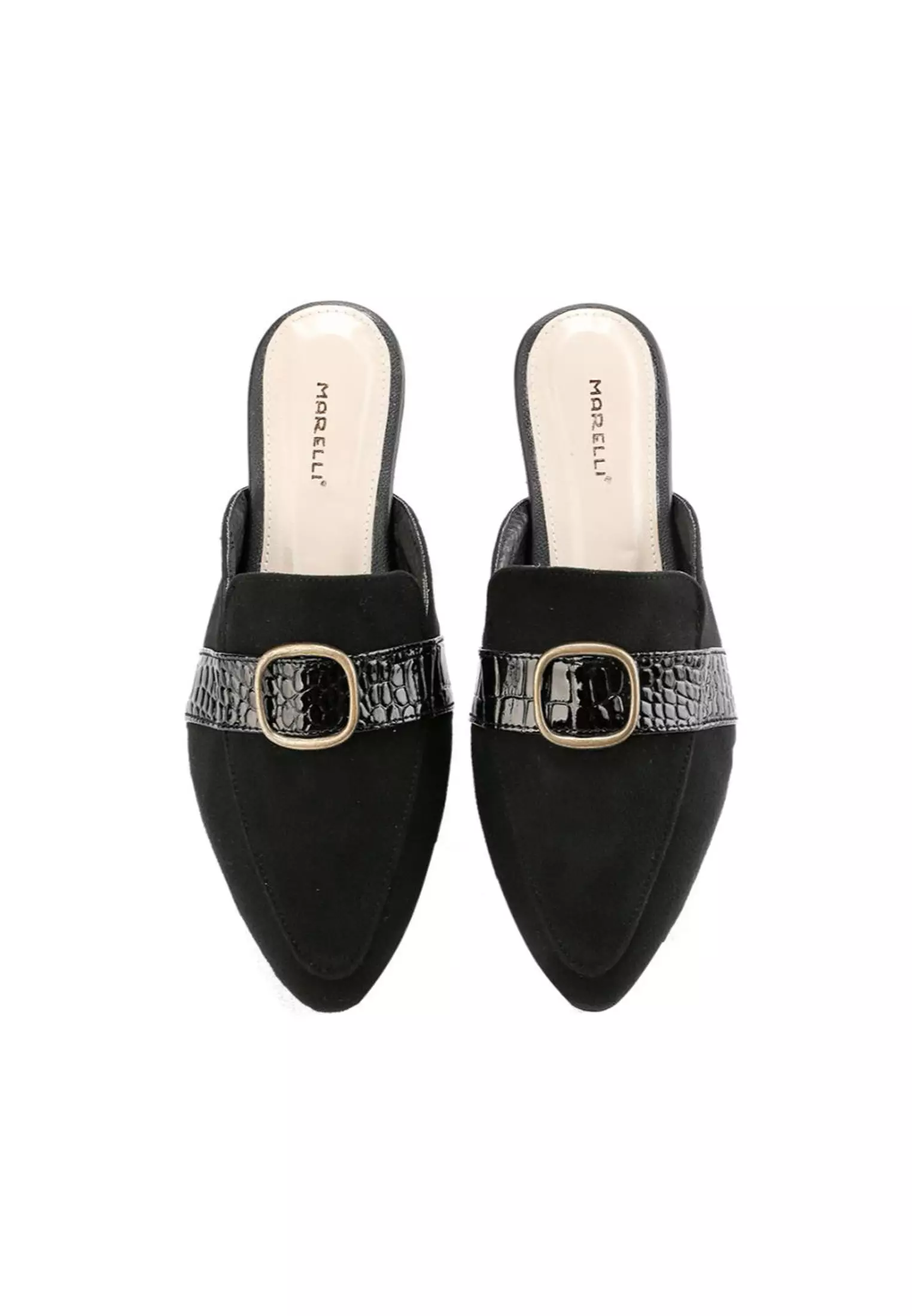 Cindi Sandal Mules wanita Flat Slip On