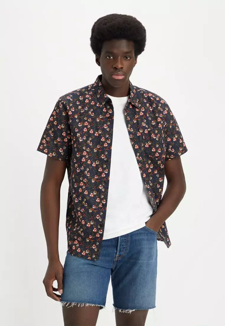 Black levi outlet button down shirt