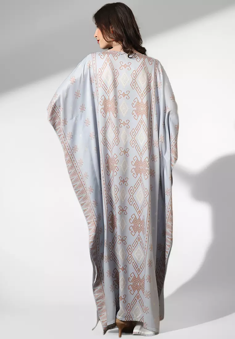 Kanzi Exclusive Short Sleeve Songket Kaftan
