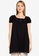 Cotton On black Woven Erica Short Sleeve Mini Tunic Dress 57310AA4C6E9A3GS_1