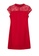 ZALORA OCCASION red Lace Panel Mandarin Collar Shift Dress 8141CAAD104956GS_5